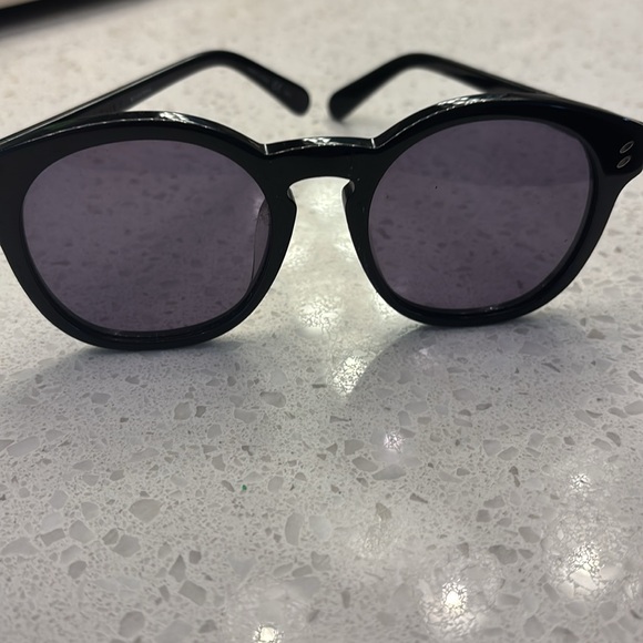Stella McCartney black round tinted sunglasses - Picture 2 of 2